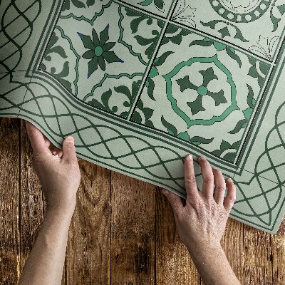 Tapis vinyle d’extérieur Tresses espagnoles belles tuiles