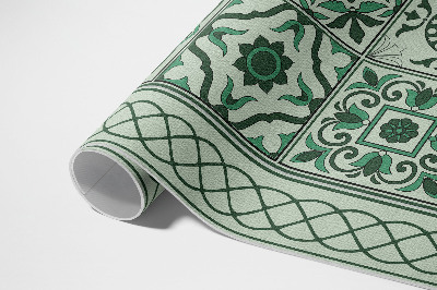 Tapis vinyle d’extérieur Tresses espagnoles belles tuiles