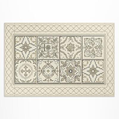 Tapis vinyle d’extérieur Tresses espagnoles belles tuiles