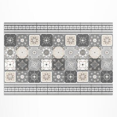 Tapis vinyle d’extérieur Carreaux et bandes de mosaïque à motifs