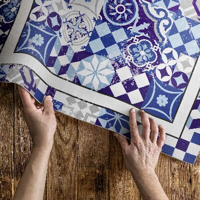 Tapis vinyle d’extérieur Carreaux de mosaïque décoratifs espagnols