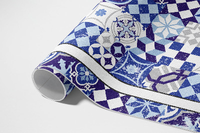 Tapis vinyle d’extérieur Carreaux de mosaïque décoratifs espagnols