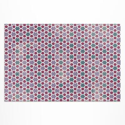 Tapis vinyle d’extérieur Petite mosaïque d'étoiles géométriques