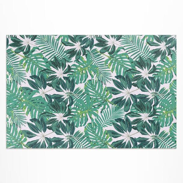 Tapis vinyle d’extérieur Feuilles de palmier végétation tropicale