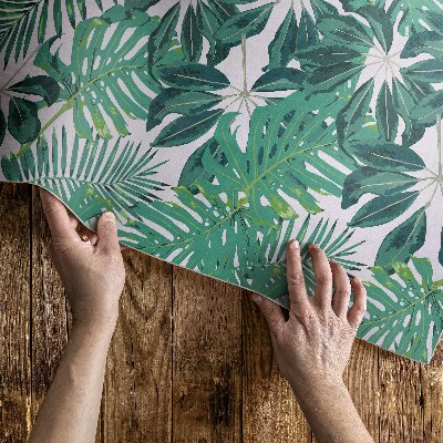 Tapis vinyle d’extérieur Feuilles de palmier végétation tropicale