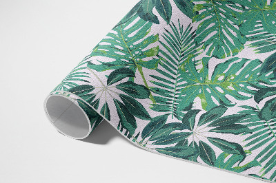 Tapis vinyle d’extérieur Feuilles de palmier végétation tropicale
