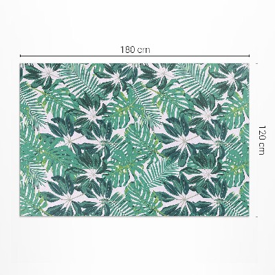 Tapis vinyle d’extérieur Feuilles de palmier végétation tropicale