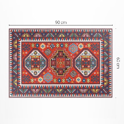 Tapis vinyle d’extérieur Tissu imitation motif décoratif turc