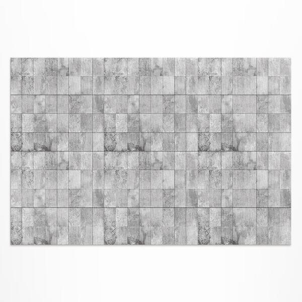 Tapis vinyle d’extérieur Carreaux de pierre clairs Carreaux industriels