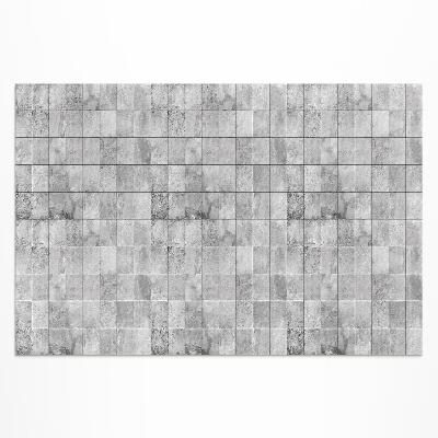Tapis vinyle d’extérieur Carreaux de pierre clairs Carreaux industriels