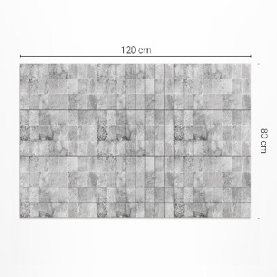 Tapis vinyle d’extérieur Carreaux de pierre clairs Carreaux industriels