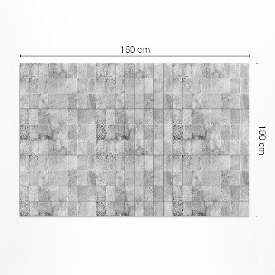 Tapis vinyle d’extérieur Carreaux de pierre clairs Carreaux industriels