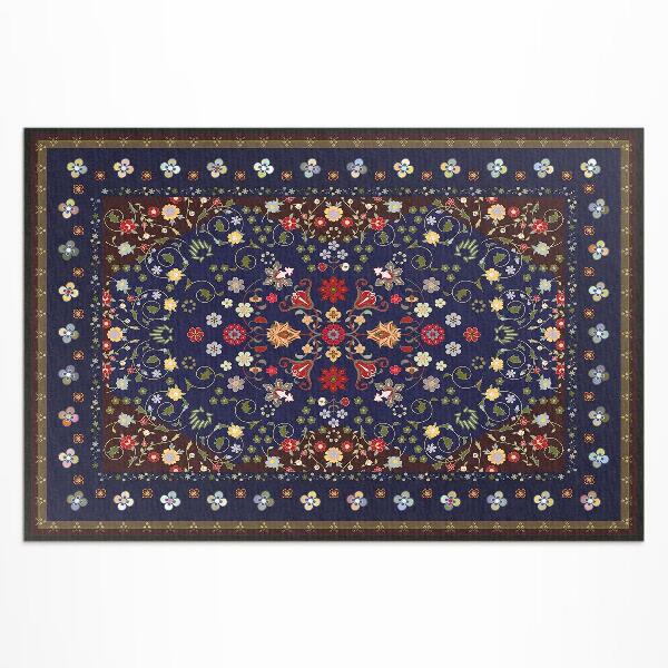 Tapis vinyle d’extérieur Magnifique motif de petites fleurs vintage