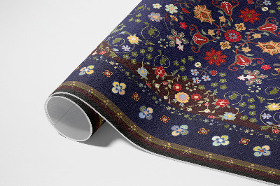 Tapis vinyle d’extérieur Magnifique motif de petites fleurs vintage