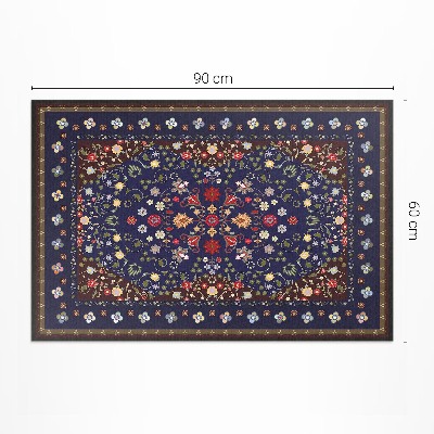 Tapis vinyle d’extérieur Magnifique motif de petites fleurs vintage