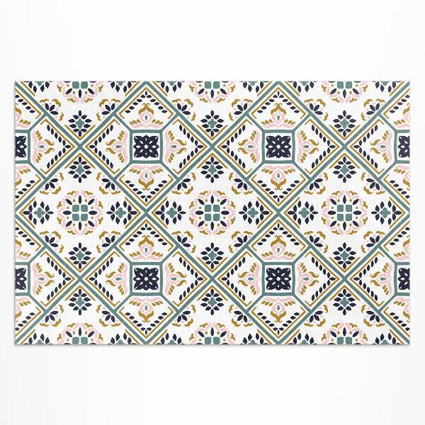 Tapis vinyle d’extérieur Carreaux à motifs géométriques