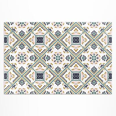 Tapis vinyle d’extérieur Carreaux à motifs géométriques