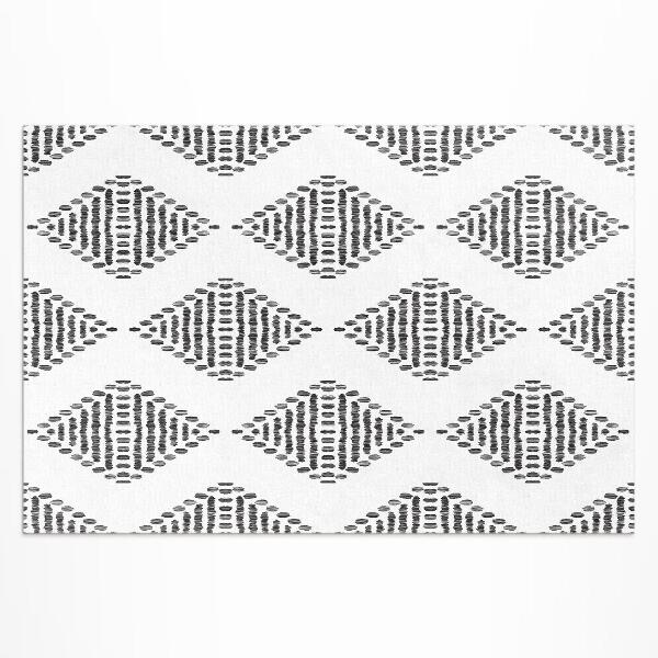 Tapis vinyle d’extérieur Losanges faits de lignes