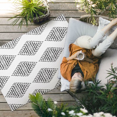 Tapis vinyle d’extérieur Losanges faits de lignes