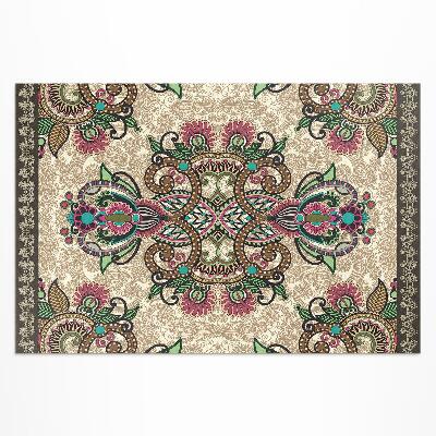 Tapis vinyle d’extérieur Motif floral oriental classique
