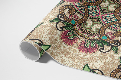 Tapis vinyle d’extérieur Motif floral oriental classique