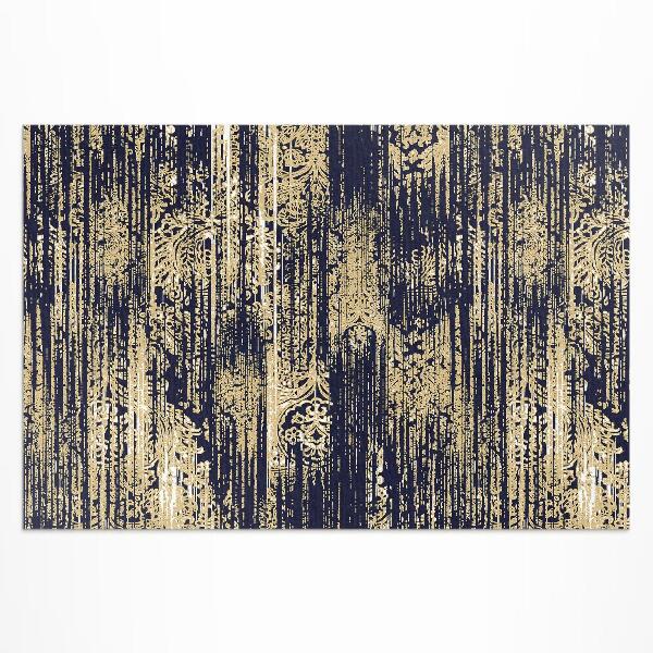 Tapis vinyle d’extérieur Texture de tissu vieilli bohème vintage
