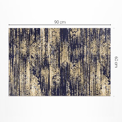 Tapis vinyle d’extérieur Texture de tissu vieilli bohème vintage