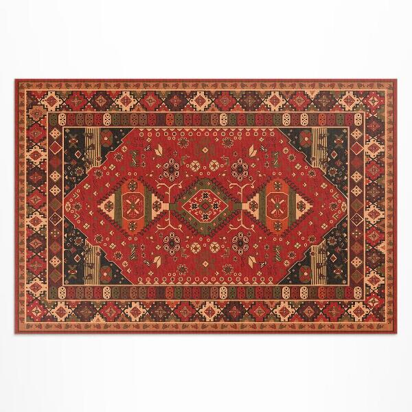 Tapis vinyle d’extérieur Motifs végétaux vintage de style antique