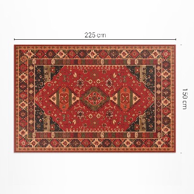 Tapis vinyle d’extérieur Motifs végétaux vintage de style antique