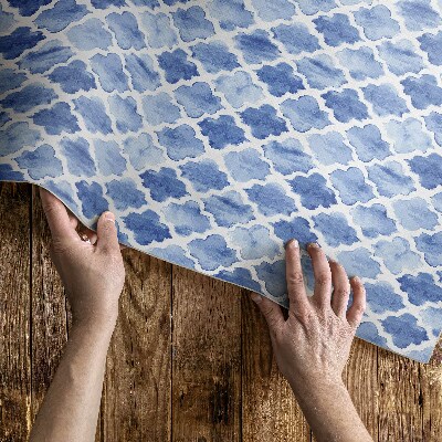 Tapis vinyle d’extérieur Carreaux de mosaïque aquarelle méditerranéens