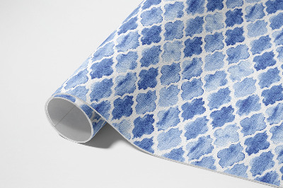 Tapis vinyle d’extérieur Carreaux de mosaïque aquarelle méditerranéens