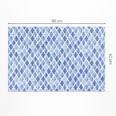 Tapis vinyle d’extérieur Carreaux de mosaïque aquarelle méditerranéens