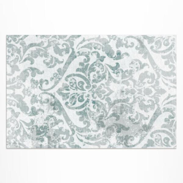 Tapis vinyle d’extérieur Taches et ornements de style vintage