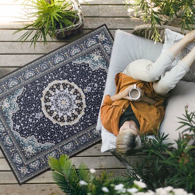 Tapis vinyle d’extérieur Ornement à motifs mandala