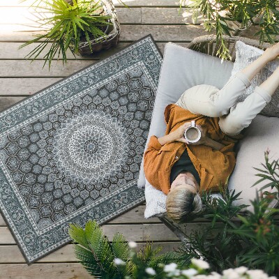 Tapis vinyle d’extérieur Motif décoratif mandala fascinant