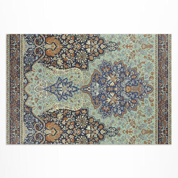 Tapis vinyle d’extérieur Magnifiques détails d'ornement floral turc