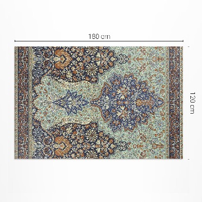 Tapis vinyle d’extérieur Magnifiques détails d'ornement floral turc