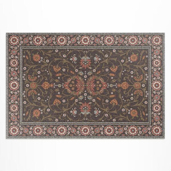 Tapis vinyle d’extérieur Fleurs décoratives classiques