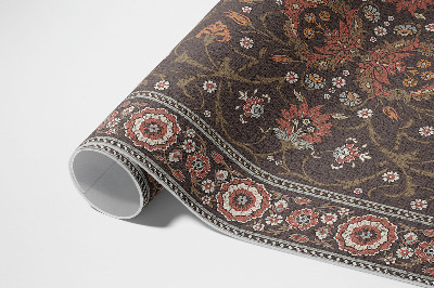 Tapis vinyle d’extérieur Fleurs décoratives classiques