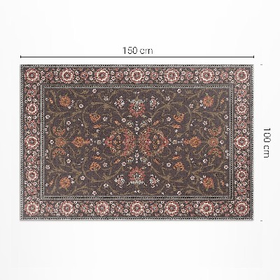 Tapis vinyle d’extérieur Fleurs décoratives classiques