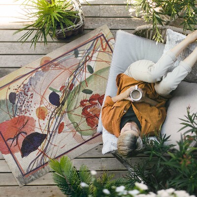 Tapis vinyle d’extérieur Aquarelle colorée de Vassily Kandinsky