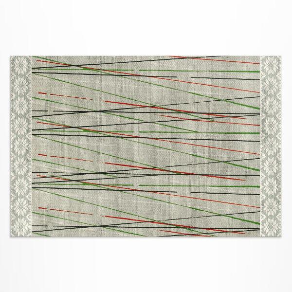 Tapis vinyle d’extérieur Tissu imitation gravure sur bois japonaise