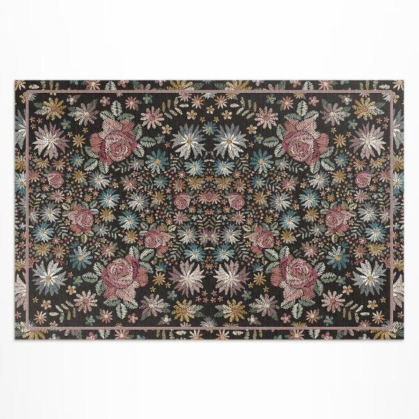 Tapis vinyle d’extérieur Petites fleurs dans le pré