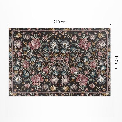 Tapis vinyle d’extérieur Petites fleurs dans le pré