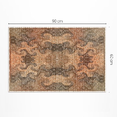 Tapis vinyle d’extérieur Motif oriental à volutes décoratives