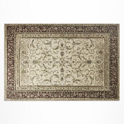 Tapis vinyle d’extérieur Lierre décoratif beige classique