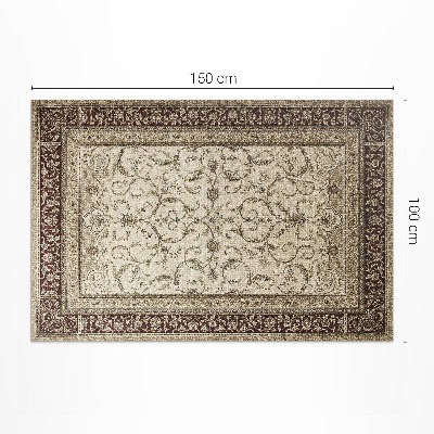 Tapis vinyle d’extérieur Lierre décoratif beige classique