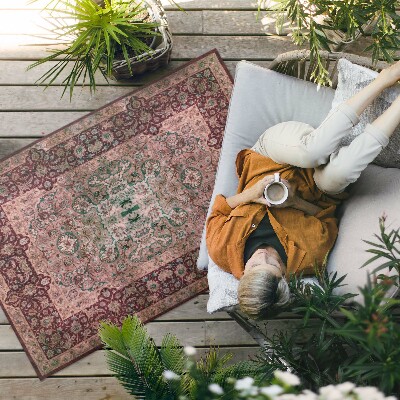 Tapis vinyle d’extérieur Motif ornemental traditionnel antique