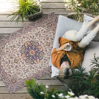 Tapis vinyle d’extérieur Grenade florale classique