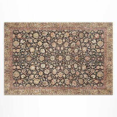Tapis vinyle d’extérieur Fleurs de pivoine dans un style vintage ancien